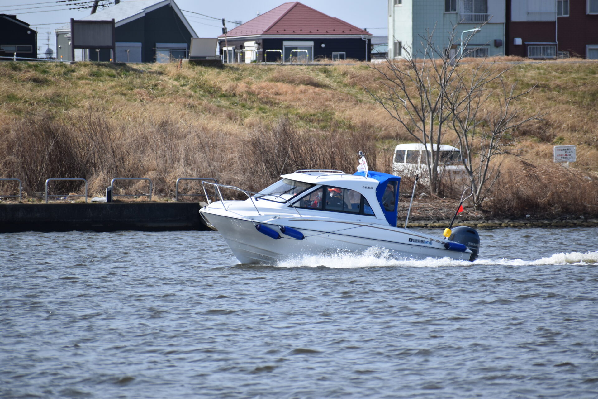 ボート実技講習中