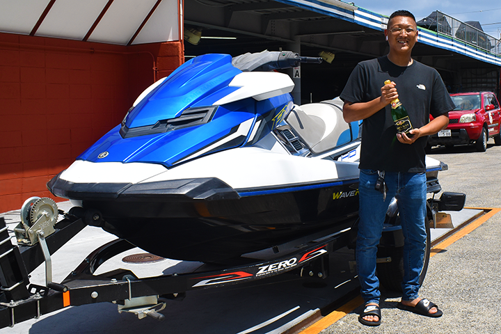 水上バイク、ブラストレイル普通トレーラー ほれ込ん